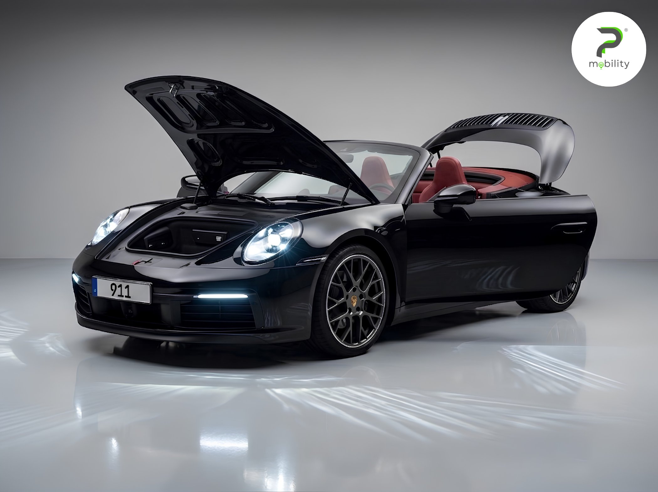 Porsche 911 992.1 4S Cabrio con sportelli aperti